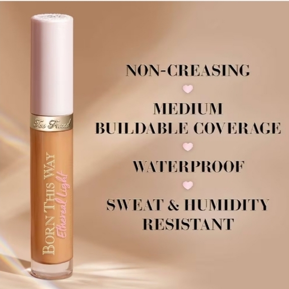Too Faced Born This Way Light Illuminating Smoothing Concealer "Gingersnap" NIB - Picture 5 of 6
